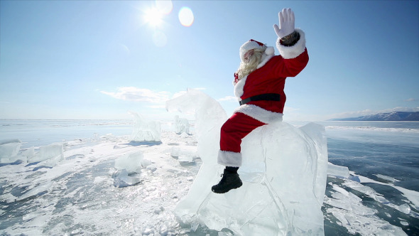 Santa Claus Riding the Ice Knight Santa Claus Riding the Ice Knight