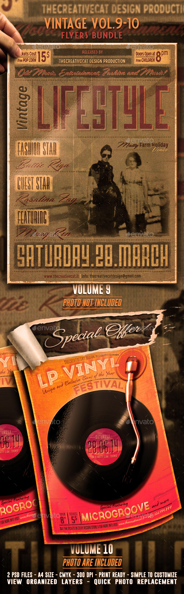 GraphicRiver Vintage Flyer Poster Bundle Vol 9-10 8945526 GraphicRiver Vintage Flyer Poster Bundle Vol 9-10 8945526