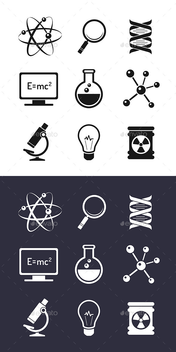GraphicRiver Chemistry And Science Icons 8977296 GraphicRiver Chemistry And Science Icons 8977296