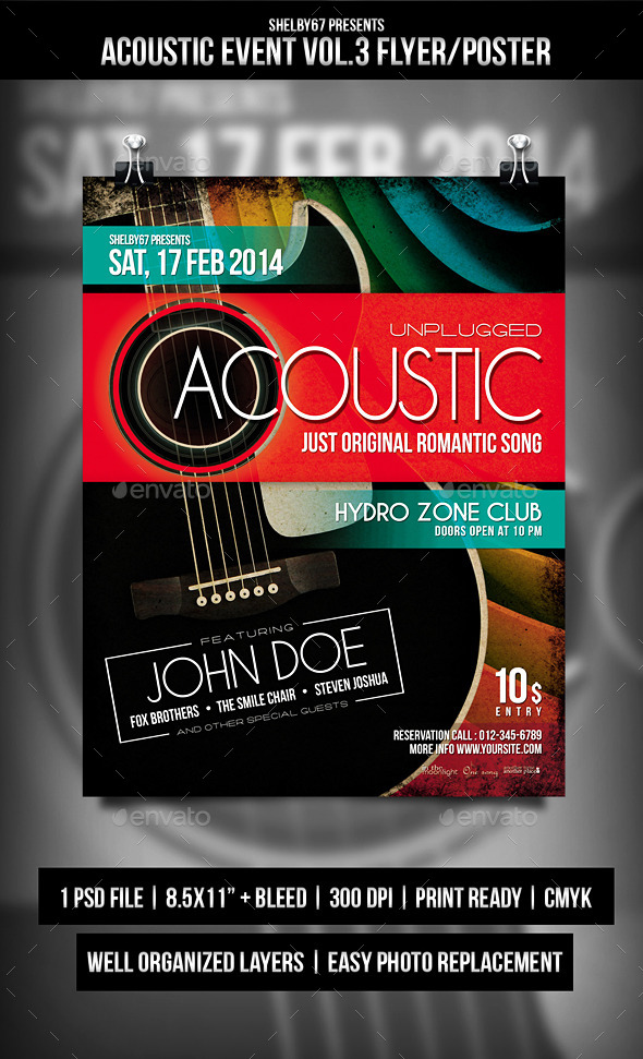 GraphicRiver Acoustic Event Flyer Poster Vol.3 8977401 GraphicRiver Acoustic Event Flyer Poster Vol.3 8977401