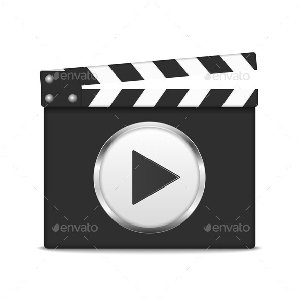 GraphicRiver Clapper Board with Play Button 8977598 GraphicRiver Clapper Board with Play Button 8977598