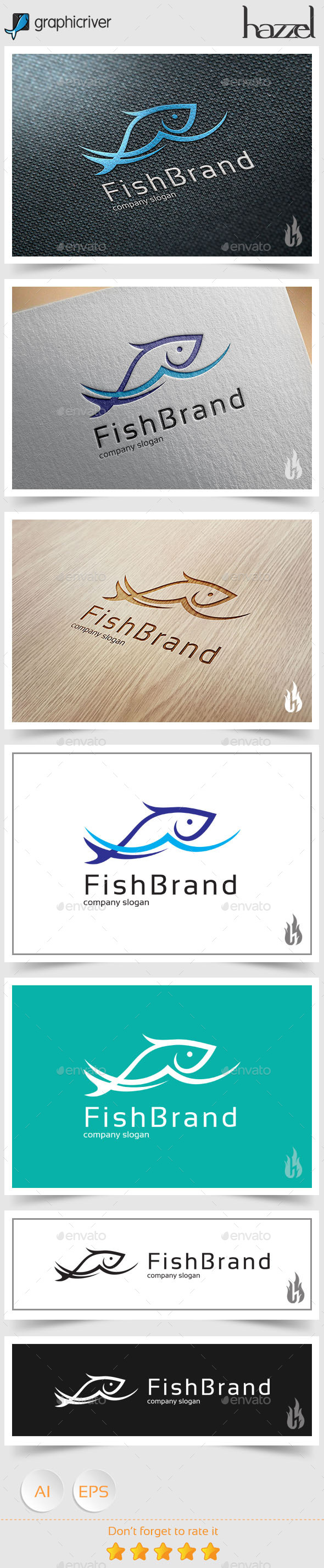 GraphicRiver Fish Brand Logo 8977875 GraphicRiver Fish Brand Logo 8977875