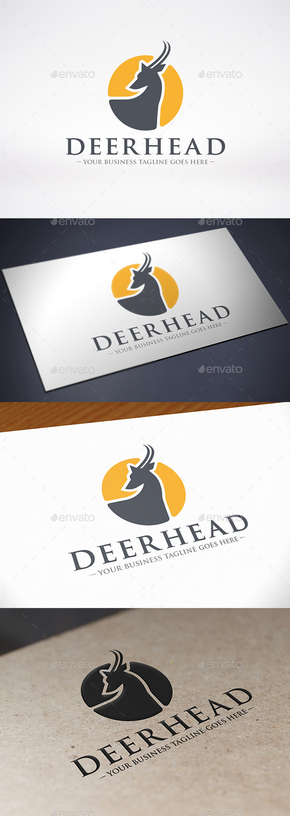 GraphicRiver Deer Head Logo Template 8978002 GraphicRiver Deer Head Logo Template 8978002