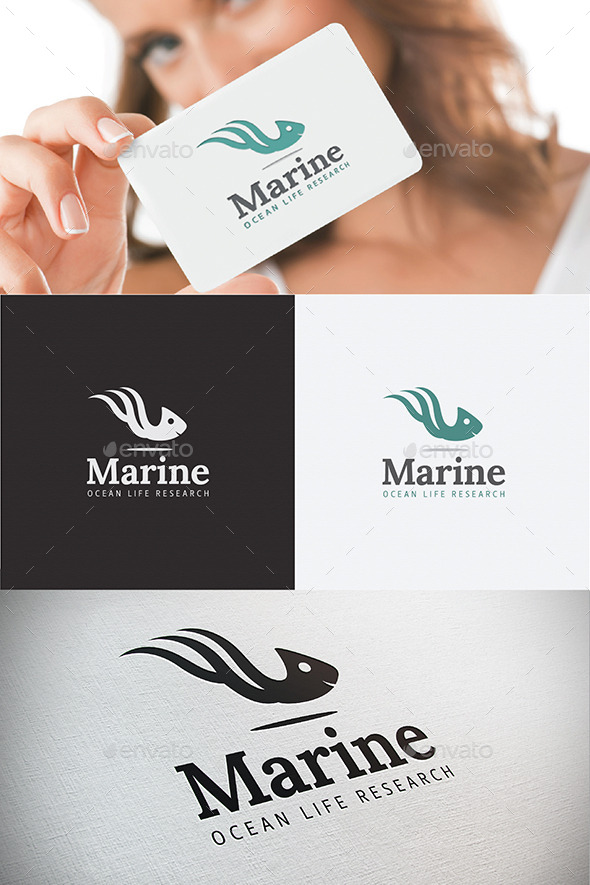 GraphicRiver Marine Life Ocean Research Sea Logo 8978432 GraphicRiver Marine Life Ocean Research Sea Logo 8978432
