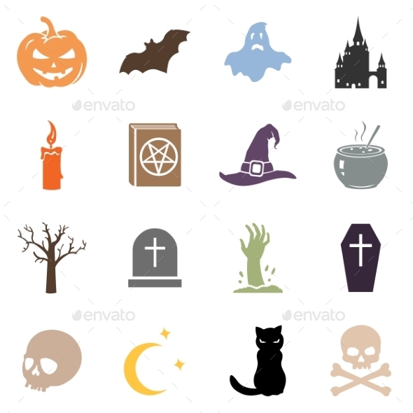 GraphicRiver Vector Set of Halloween Icons 8979449 GraphicRiver Vector Set of Halloween Icons 8979449