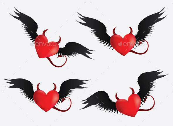 Devil hearts set (Misc) Photo Download