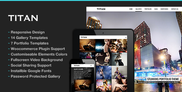 Titan Responsive Portfolio Photography Theme Titan Responsive Portfolio Photography Theme