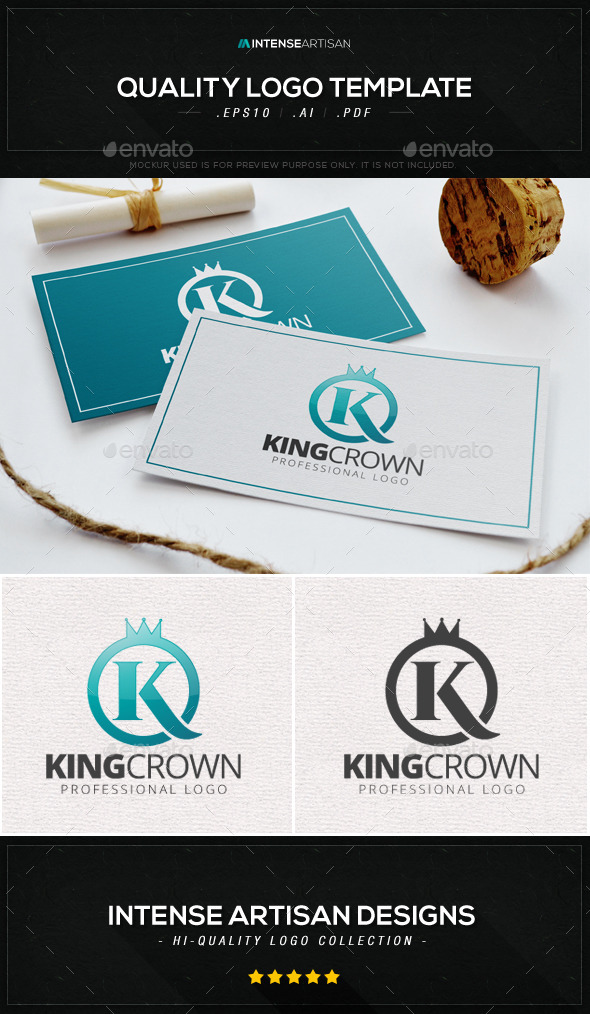 GraphicRiver King Crown Logo Template 8980531 GraphicRiver King Crown Logo Template 8980531