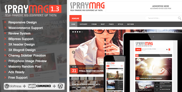 ThemeForest Spraymag eCommerce Magazine Responsive Blog design 8766803 ThemeForest Spraymag eCommerce Magazine Responsive Blog design 8766803
