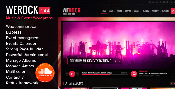 Poison - Music HTML One Page Template - 1