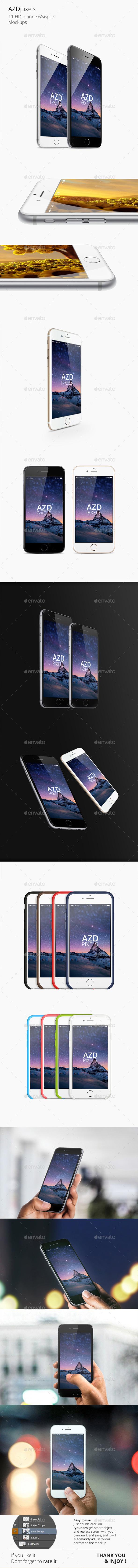 GraphicRiver 11 Phone 6 & 6plus Mockups 8894755 GraphicRiver 11 Phone 6 & 6plus Mockups 8894755
