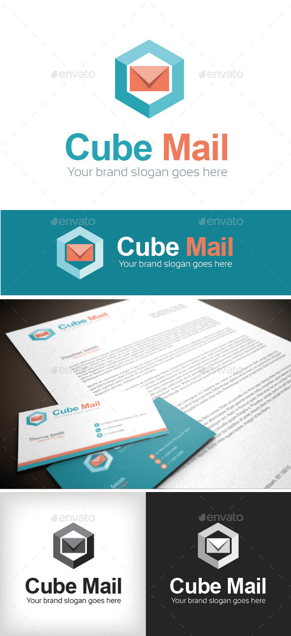 GraphicRiver Cube Mail Logo Template 8982030 GraphicRiver Cube Mail Logo Template 8982030