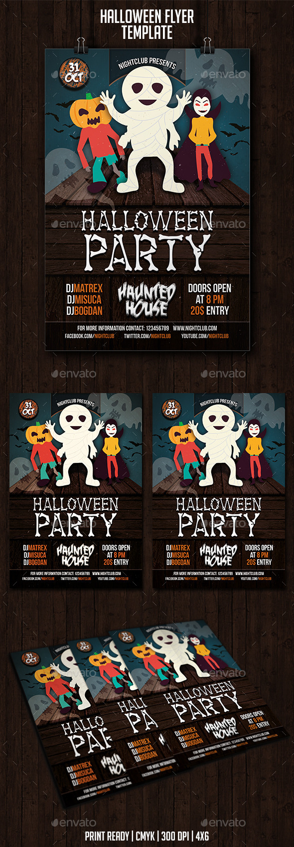 GraphicRiver Halloween Party Flyer 8954336 GraphicRiver Halloween Party Flyer 8954336