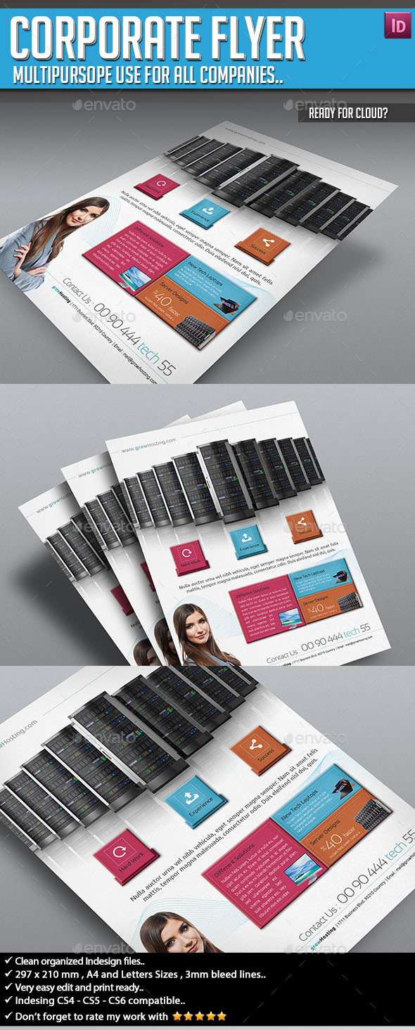 GraphicRiver Corporate Flyer Ready for Cloud 8982720 GraphicRiver Corporate Flyer Ready for Cloud 8982720