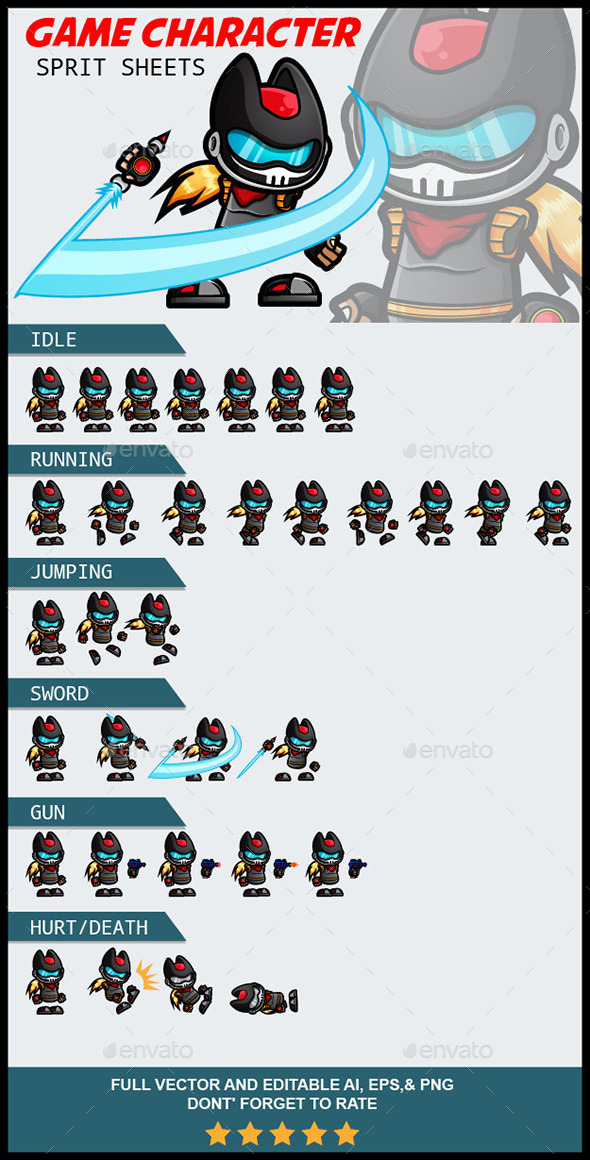 GraphicRiver Game Character Spritesheets 8982733 GraphicRiver Game Character Spritesheets 8982733