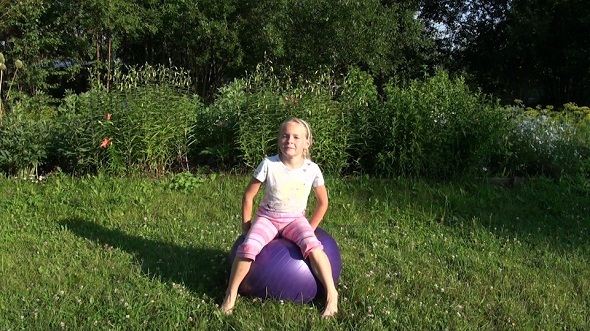 Girl Jumped on the Ball Girl Jumped on the Ball