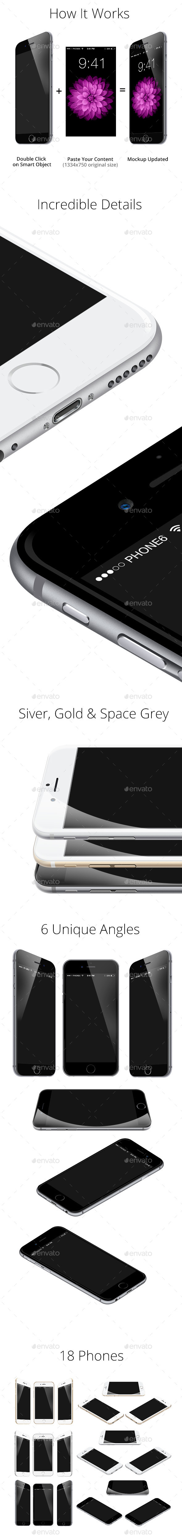 GraphicRiver Phone 6 Mockups 8975893 GraphicRiver Phone 6 Mockups 8975893