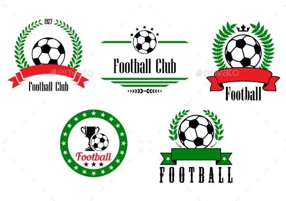 GraphicRiver Football or Soccer Emblems and Badges Set 8983372 GraphicRiver Football or Soccer Emblems and Badges Set 8983372
