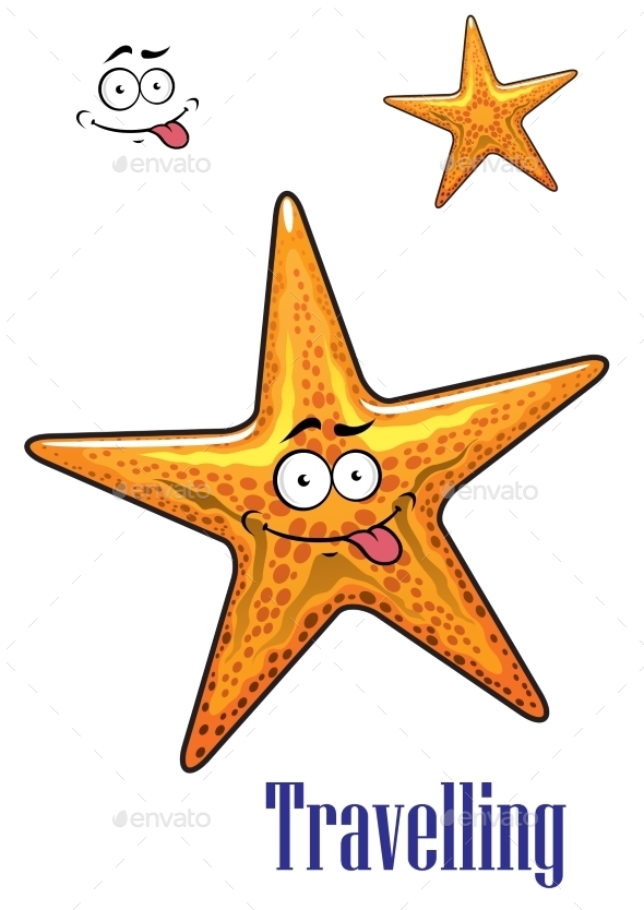 GraphicRiver Cartoon Ocean Starfish Character 8983410 GraphicRiver Cartoon Ocean Starfish Character 8983410