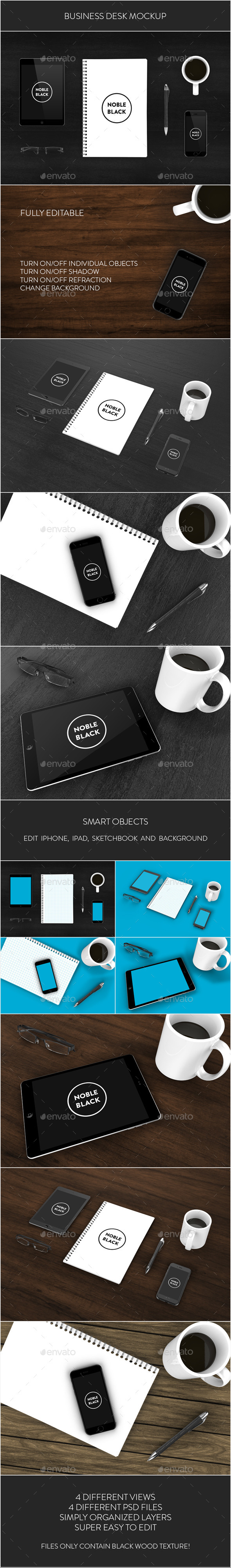 GraphicRiver Business Desk Mockup 8850590 GraphicRiver Business Desk Mockup 8850590
