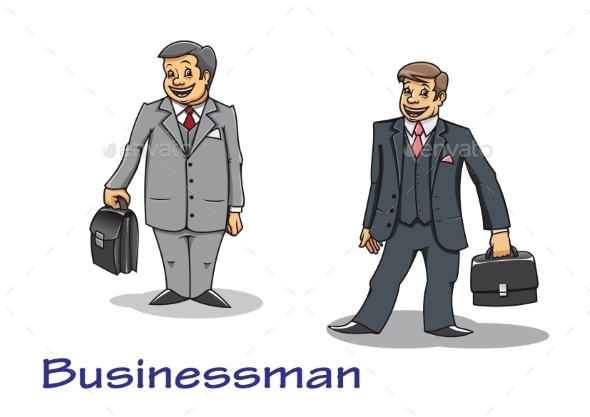 GraphicRiver Cartoon Businessman Characters 8983658 GraphicRiver Cartoon Businessman Characters 8983658