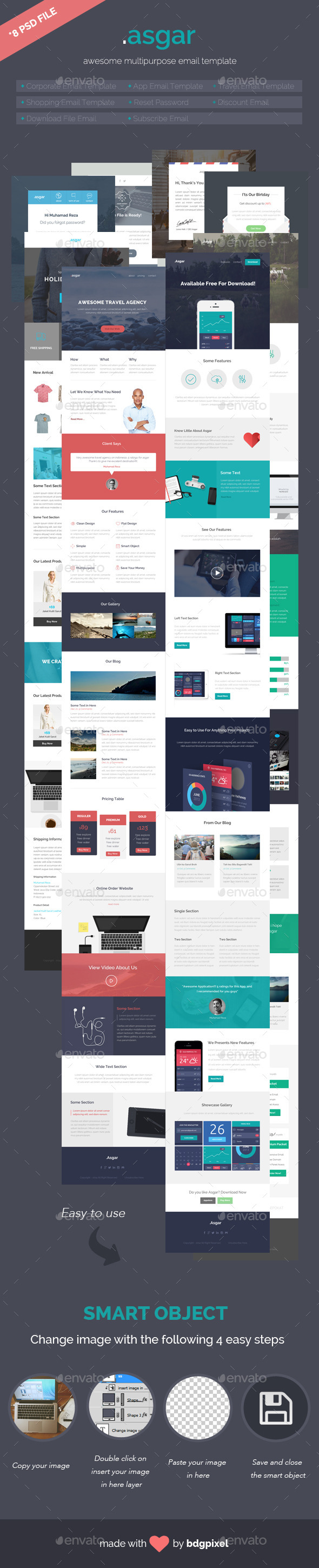 GraphicRiver Asgar Multipurpose Email Template 8960041 GraphicRiver Asgar Multipurpose Email Template 8960041
