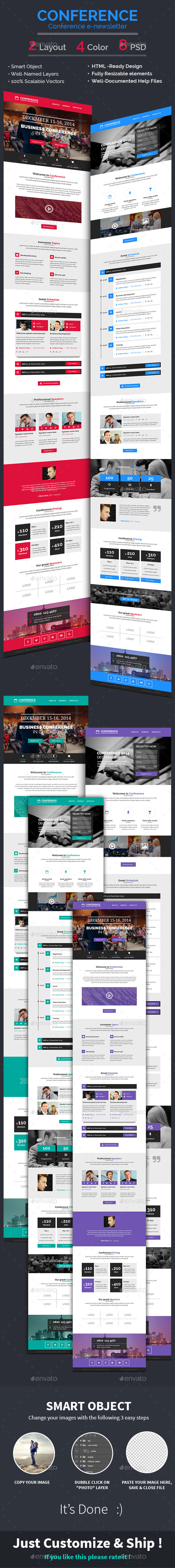 Conference / Event E-newsletter PSD Template (E-newsletters)