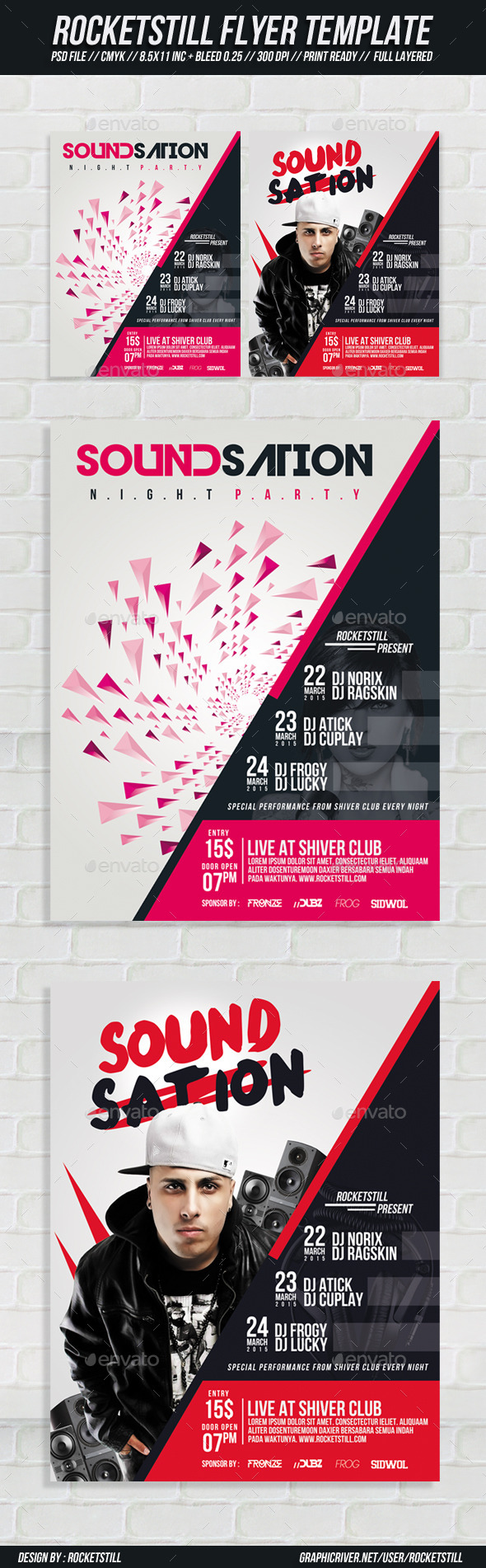 GraphicRiver Sound Sation Flyer 8985632 GraphicRiver Sound Sation Flyer 8985632