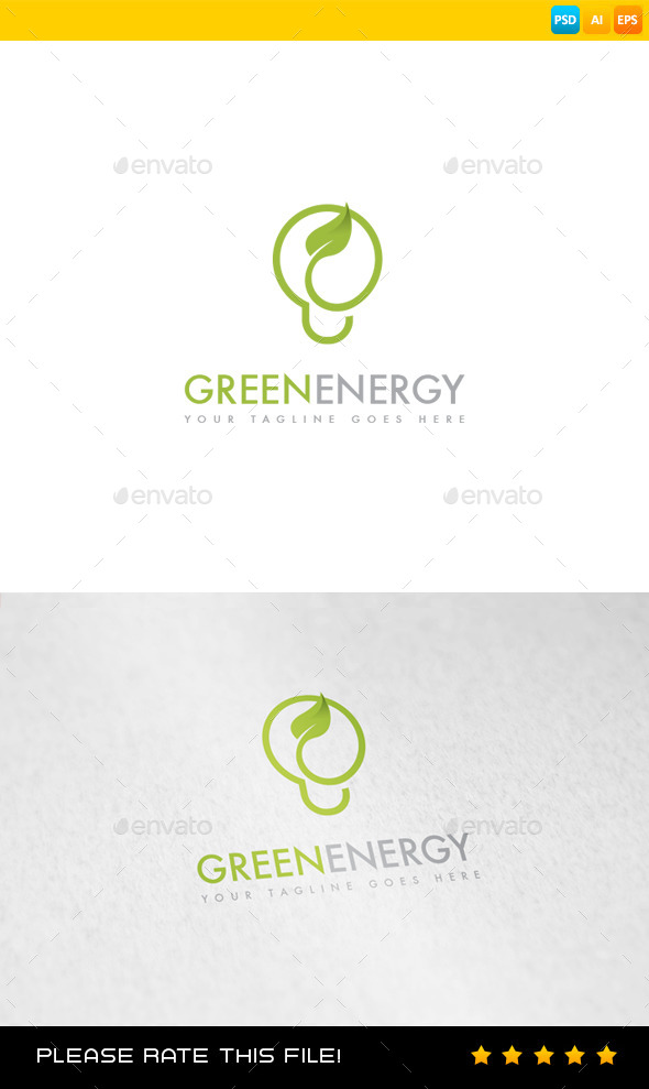 GraphicRiver Green Energy Logo 8986824 GraphicRiver Green Energy Logo 8986824