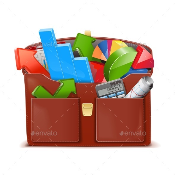 GraphicRiver Vector Case with Statistics 8987407 GraphicRiver Vector Case with Statistics 8987407