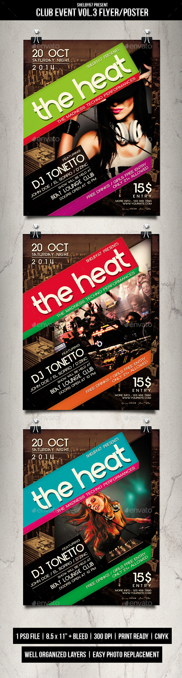 GraphicRiver Club Event Flyer Poster Vol.3 8987940 GraphicRiver Club Event Flyer Poster Vol.3 8987940