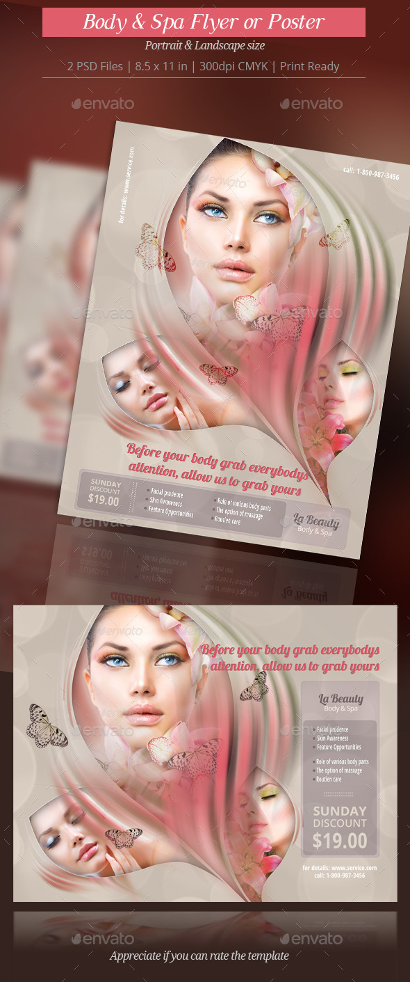 GraphicRiver Body and Spa Flyer or Poster 8987983 GraphicRiver Body and Spa Flyer or Poster 8987983