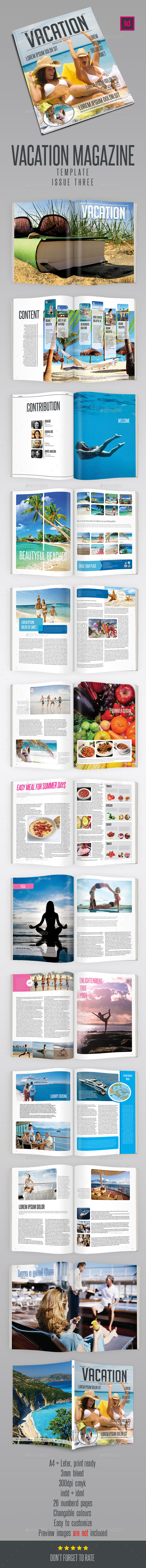 GraphicRiver Vacation Magazine Template 8988047 GraphicRiver Vacation Magazine Template 8988047