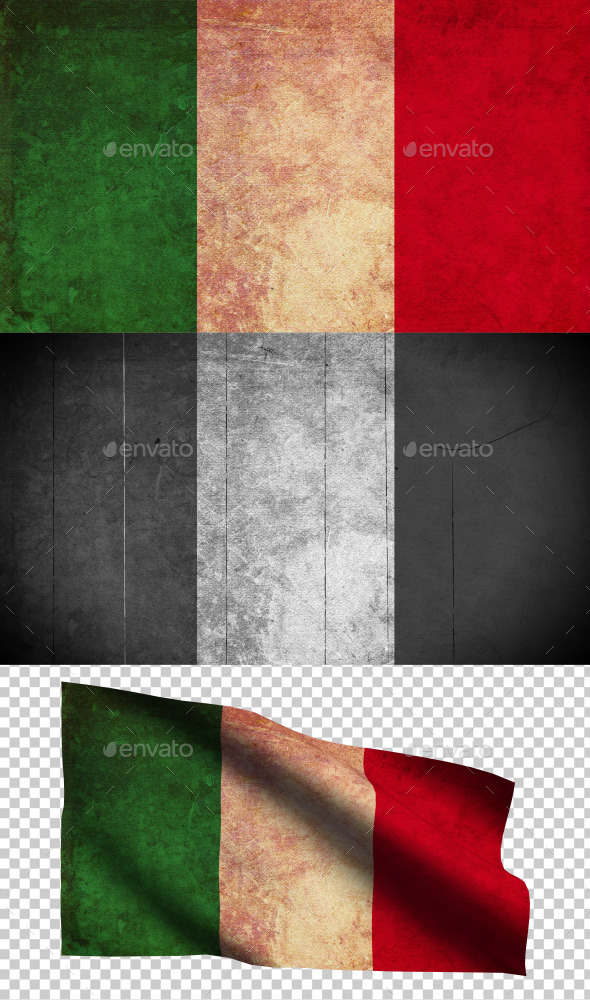 GraphicRiver Italy Flag Grunge and Retro 8988076 GraphicRiver Italy Flag Grunge and Retro 8988076