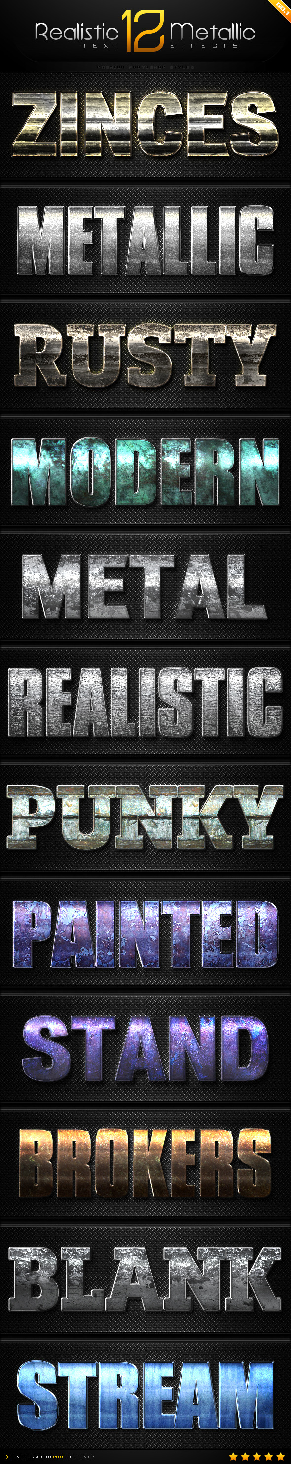GraphicRiver 12 Realistic Metallic Text Effect Styles GO.1 8988079 GraphicRiver 12 Realistic Metallic Text Effect Styles GO.1 8988079