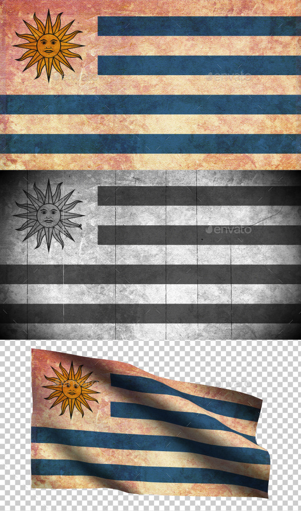 GraphicRiver Uruguay Flag Grunge and Retro 8988185 GraphicRiver Uruguay Flag Grunge and Retro 8988185