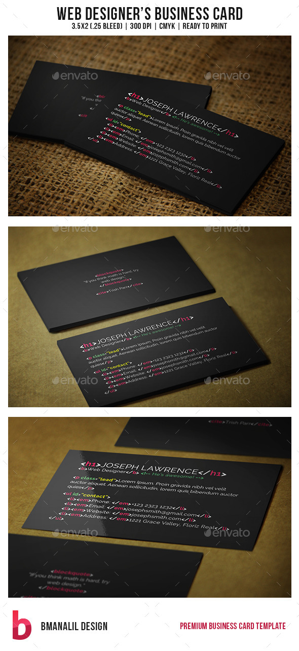 GraphicRiver Web Designer s Business Card 8988436 GraphicRiver Web Designer s Business Card 8988436
