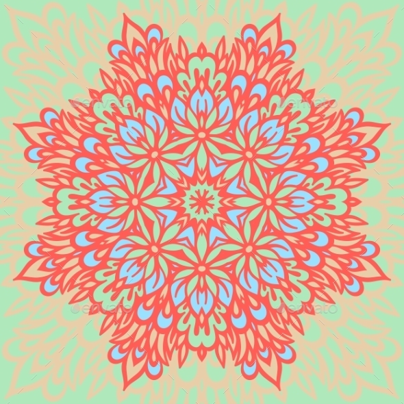 GraphicRiver Flower Mandala Abstract Background 8988441 GraphicRiver Flower Mandala Abstract Background 8988441