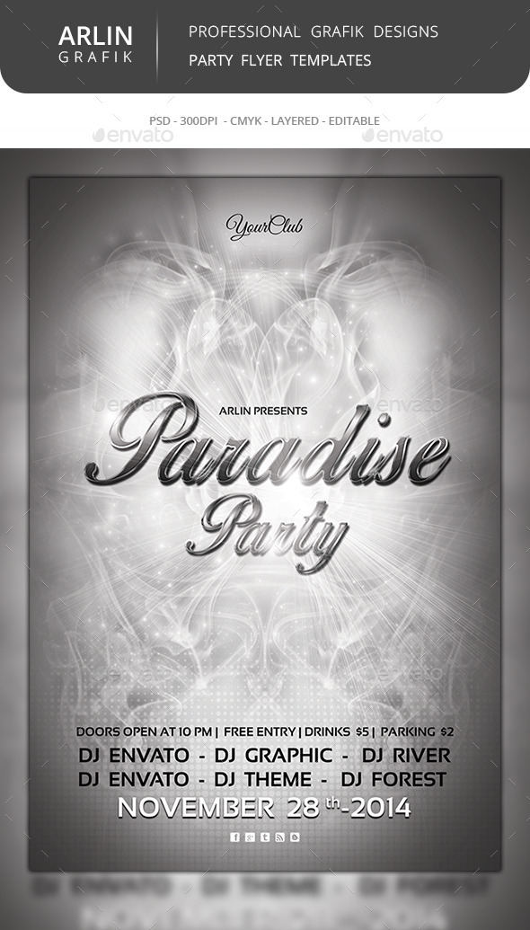 GraphicRiver Paradise Flyer Template 8988516 GraphicRiver Paradise Flyer Template 8988516