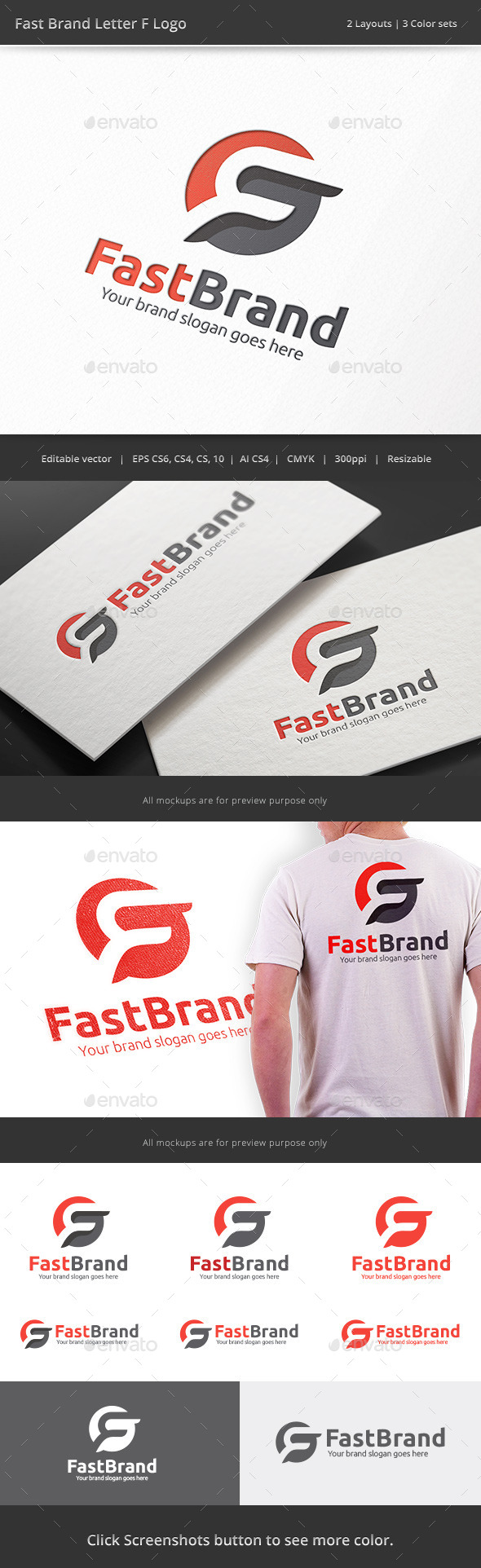 GraphicRiver Fast Brand Letter F Logo 8988631 GraphicRiver Fast Brand Letter F Logo 8988631