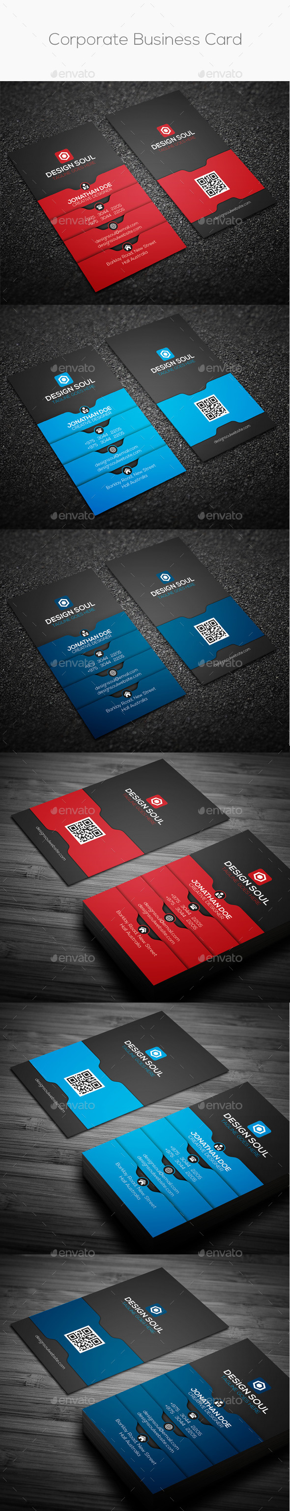 GraphicRiver Corporate Business Card 8988975 GraphicRiver Corporate Business Card 8988975