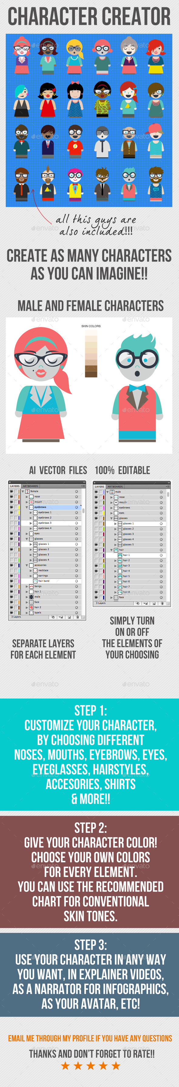 GraphicRiver Character Creator 8983956 GraphicRiver Character Creator 8983956