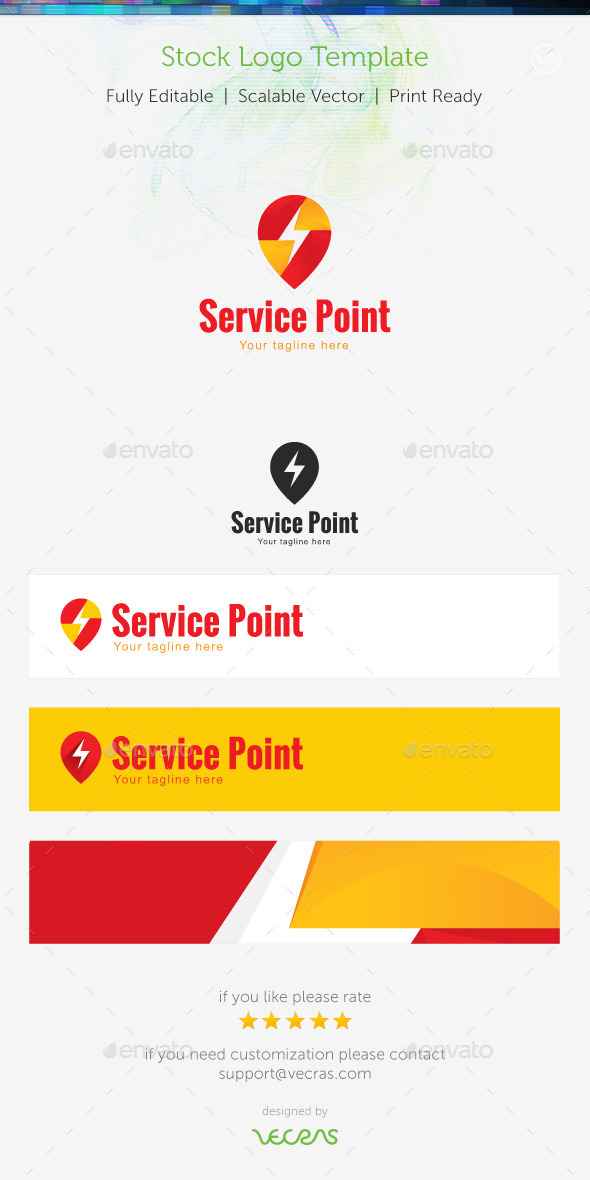 Service Point Stock Logo Template (Symbols)