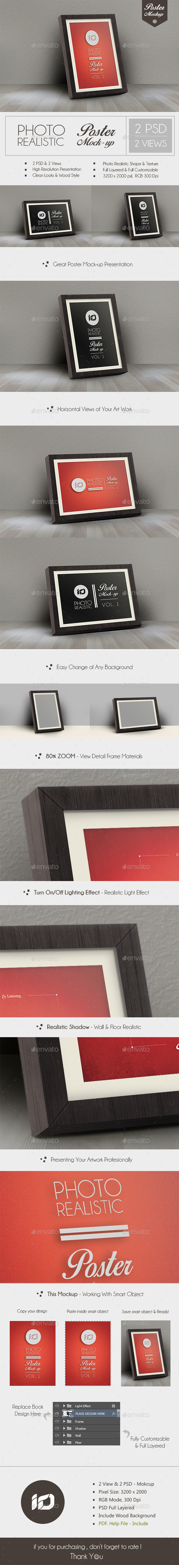GraphicRiver Realistic Poster Mock-Up 8988867 GraphicRiver Realistic Poster Mock-Up 8988867