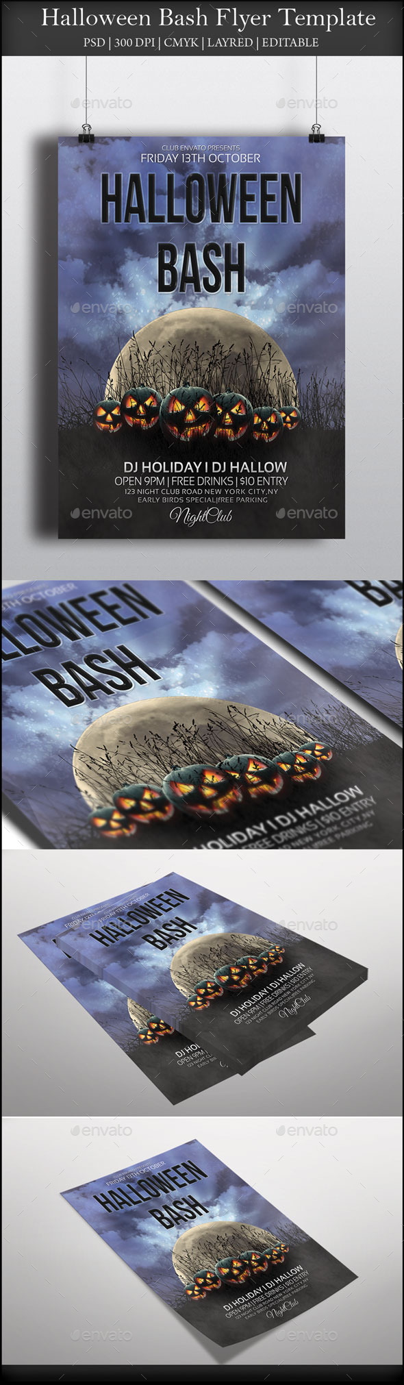 GraphicRiver Halloween Bash Flyer 8963504 GraphicRiver Halloween Bash Flyer 8963504