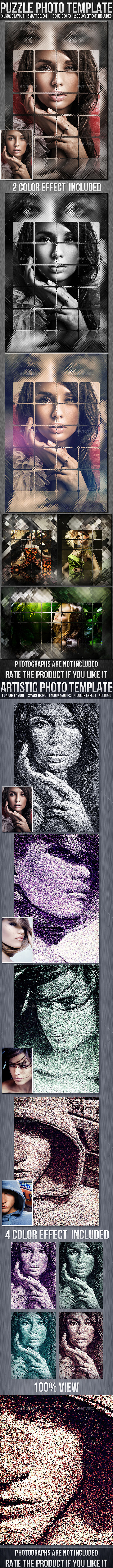 GraphicRiver Artistic & Puzzle Photo Template Bundle 8989648 GraphicRiver Artistic & Puzzle Photo Template Bundle 8989648