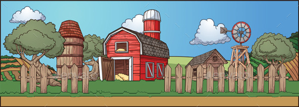GraphicRiver Farm Background 8989661 GraphicRiver Farm Background 8989661
