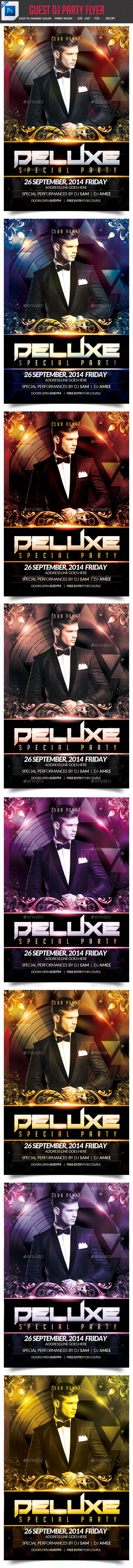 GraphicRiver Guest DJ Party Flyer 8989917 GraphicRiver Guest DJ Party Flyer 8989917