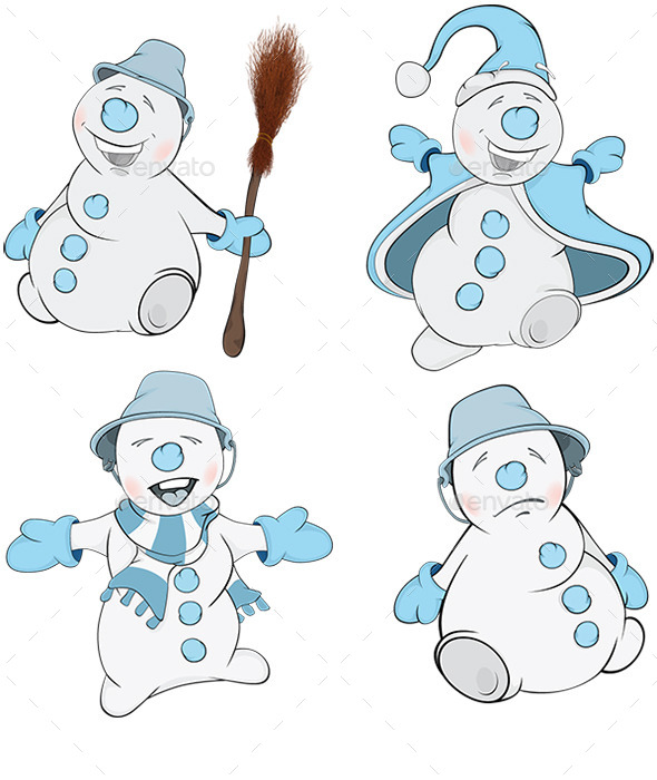 GraphicRiver Snowman Cartoon 8989984 GraphicRiver Snowman Cartoon 8989984