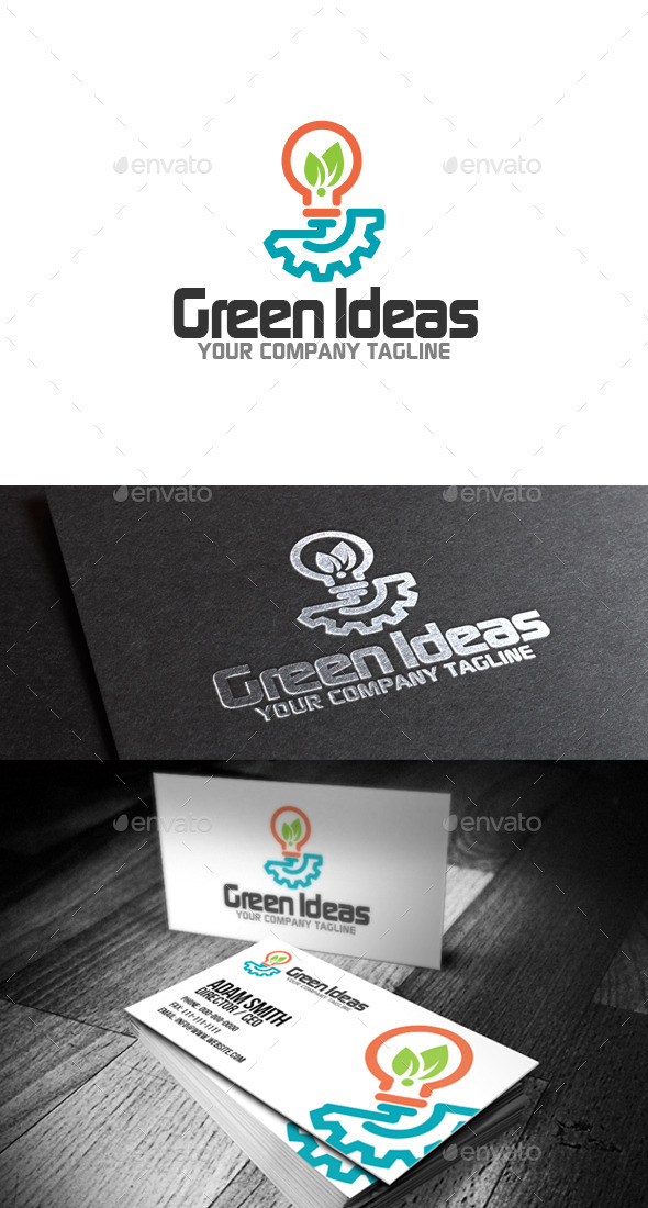 GraphicRiver Green Ideas Logo 8990169 GraphicRiver Green Ideas Logo 8990169
